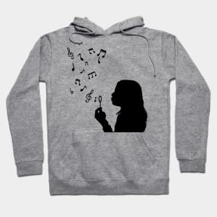 Blowing Musical Notes Hoodie